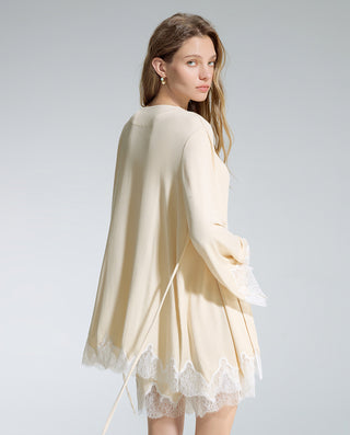 AIMER Bracelet Sleeve Short Robe
