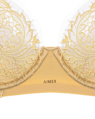 AIMER Sheer Underwire Demi Cup Thin Bra