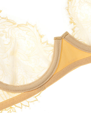 AIMER Sheer Underwire Demi Cup Thin Bra