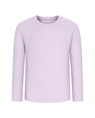 AIMER KIDS Warm Round-Neck Long-Sleeved Tops for Girls