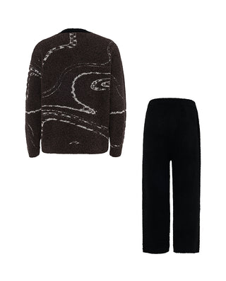AIMER MEN Cozy Winter Crew Neck Lounge Set