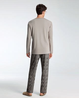 AIMER MEN Algae Long Sleepwear Pants