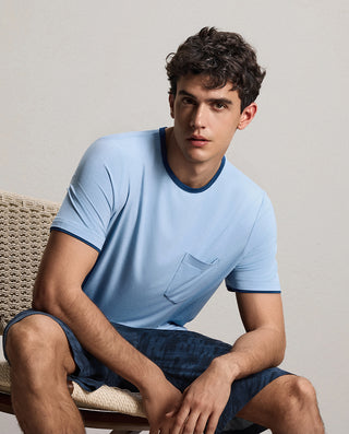 Aimer Men Short Sleeve Cooling Loungewear Set