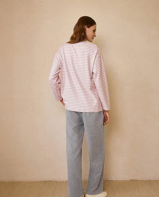 AIMER KIDS Family Look Stripe Loungewear Set