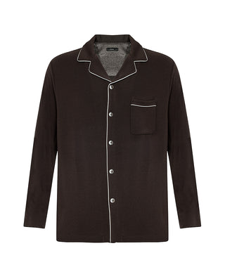 AIMER MEN Milk Velvet Collared Lounge Top