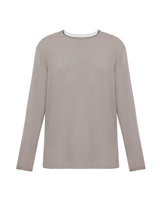 AIMER MEN Algae Crew Neck Long Sleeve Sleepwear Top
