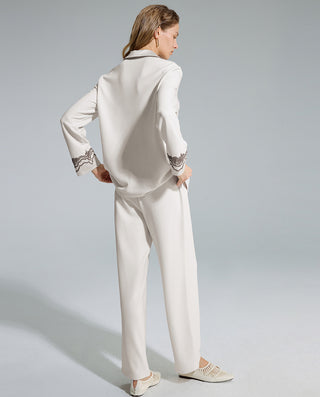 AIMER Cardigan Long Sleeve Pants Set