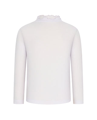 AIMER KIDS Milk High-Neck Base Top for Girls