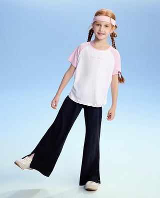 AIMER KIDS Girl Sports Leggings Slight Flare