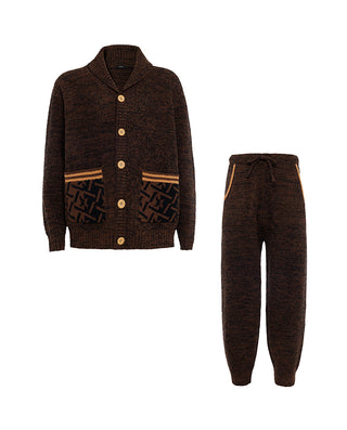 AIMER MEN Cozy Winter Shawl Collar Lounge Set