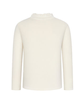 AIMER KIDS Milk High-Neck Base Top for Girls
