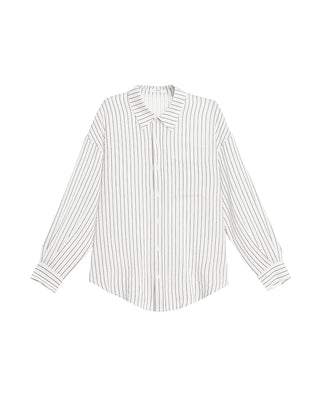 AIMER Relaxed Striped Oversized Shirt