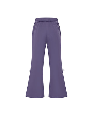 AIMER KIDS Early Autumn Bowknot Flared Pants for Girls