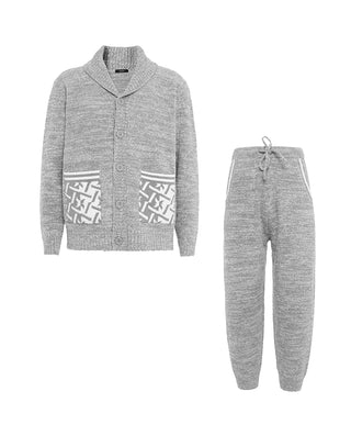 AIMER MEN Cozy Winter Shawl Collar Lounge Set