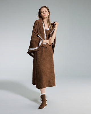 AIMER Sleeveless Dress Blanket Stockings Set