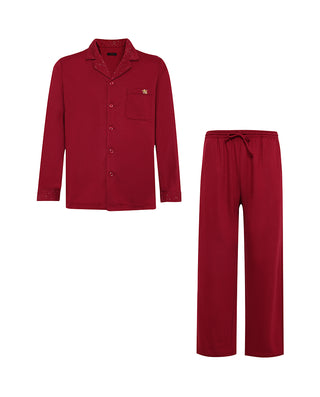 AIMER MEN Fortune Wave  Collared Lounge Set
