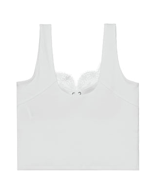 AIMER Square-Neck Tie-Strap Bra In Vest