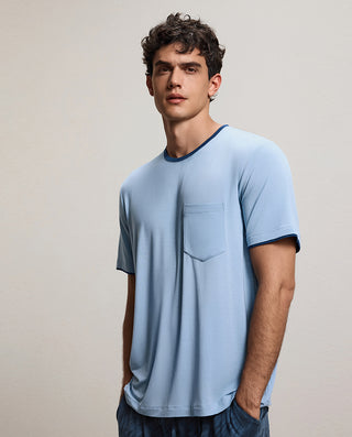 Aimer Men Short Sleeve Cooling Loungewear Set