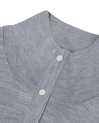 AIMER Half-Button Long Sleeve Top