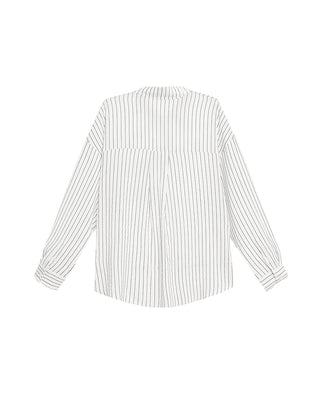 AIMER Relaxed Striped Oversized Shirt