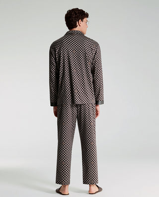 AIMER MEN Patterned Lounge Pajama Set