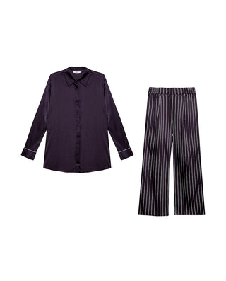 AIMER Silk Loungewear Set