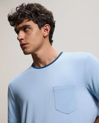 Aimer Men Short Sleeve Cooling Loungewear Set