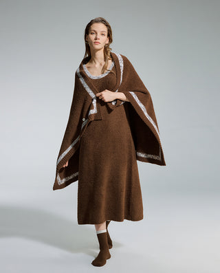 AIMER Sleeveless Dress Blanket Stockings Set
