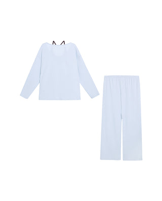 AIMER Mock Two-Piece Long Sleeve Set
