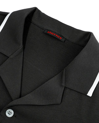 Aimer Men Milky Lounge Set With Collared Long-Sleeve Cardigan & Pants