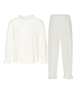 Aimer Kids Girls' Pullover Long-Sleeved Home Suit