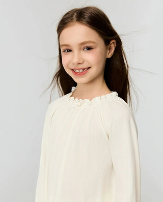 Aimer Kids Girls' Pullover Long-Sleeved Home Suit