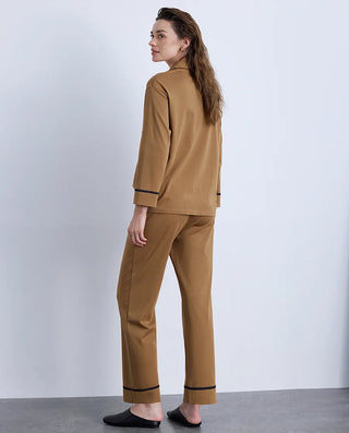 Aimer Lapel Long Sleeve Lounge Set