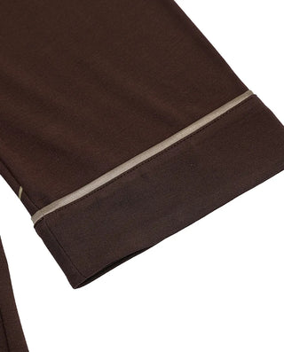 Aimer Men Milky Lounge Set With Collared Long-Sleeve Cardigan & Pants