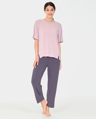 Aimer Soft Short-Sleeve Pajama Set