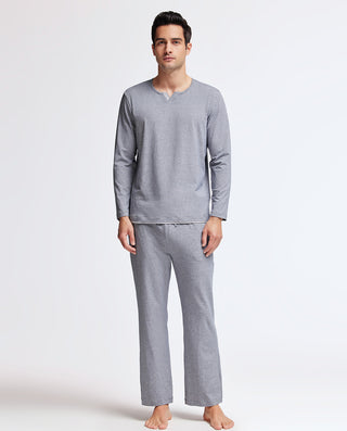 Aimer Men Classic Grey Pajamas Set