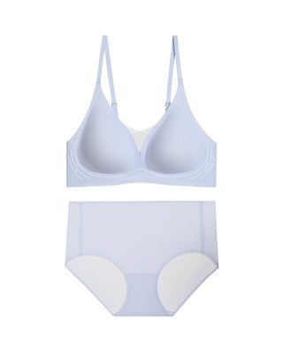 Aimer Feel Cool Wireless Bra+Hiphugger Panty Set