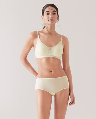 Aimer Feel Cool Wireless Bra+Hiphugger Panty Set